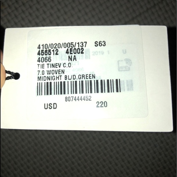 Gucci Silk Tie With Green GG Pattern - Picture 3 of 4